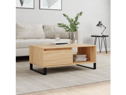 Konferenční stolek dub sonoma 90x50x36,5 cm kompozitní dřevo 830575