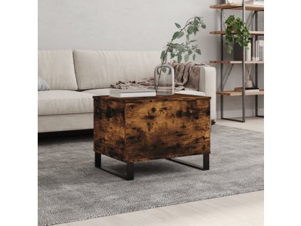 Konferenční stolek kouřový dub 60x44,5x45 cm kompozitní dřevo 830961