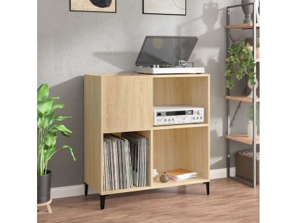 Skříňka na LP desky dub sonoma 84,5x38x89 cm kompozitní dřevo 832000