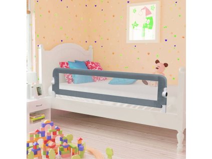 Dětská zábrana k postýlce zelená 120 x 42 cm polyester 10176