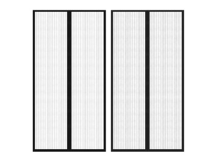 Závěs do dveří proti hmyzu 210 x 100 cm magnetický černý 40920