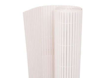 Oboustranný zahradní plot, bílý, 90x500 cm 43627