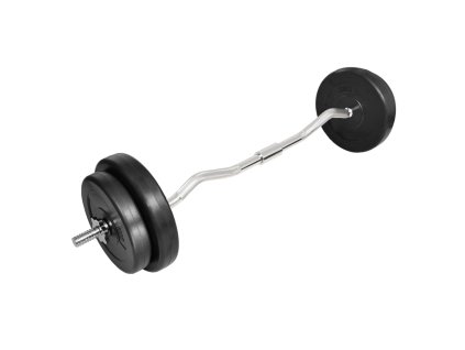 Zakřivená tyč se závažím 30 kg 90373