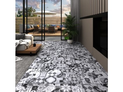 Samolepicí podlahová krytina PVC 5,21 m² 2 mm šedý vzor 330188