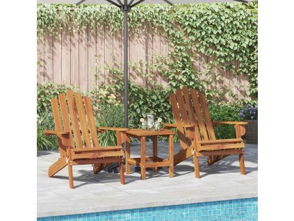Zahradní židle Adirondack 2 ks masivní akáciové dřevo 3145014