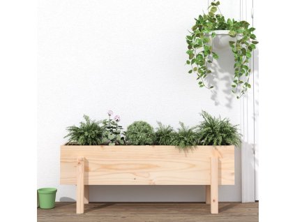 Zahradní vyvýšený záhon 101 x 30 x 38 cm masivní borové dřevo 825184