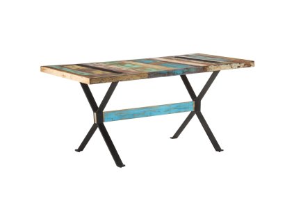 Jídelní stůl 160 x 80 x 76 cm masivní recyklované dřevo 321609