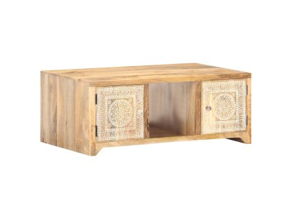 Konferenční stolek 90 x 50 x 35 cm masivní mangovníkové dřevo 321801