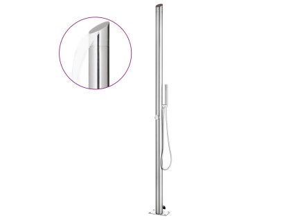 Zahradní sprcha 220 cm nerezová ocel 315942