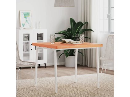 Stolní deska 80 x 80 x 4 cm čtvercová masivní bukové dřevo 355982