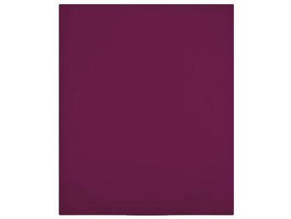 Jersey prostěradlo bordó 100x200 cm bavlna 136252