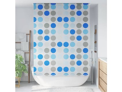 vidaXL Sprchová roleta 140 x 240 cm kruhový vzor 142856