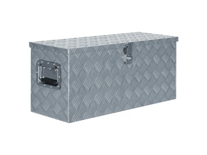 Hliníkový box 80 x 30 x 35 cm stříbrný 142939