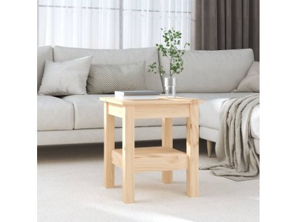 Konferenční stolek 35 x 35 x 40 cm masivní borové dřevo 814259