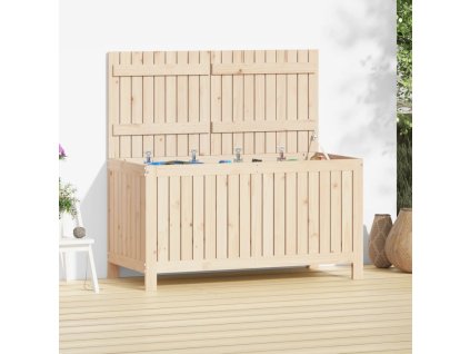 Zahradní úložný box 121 x 55 x 64 cm masivní borové dřevo 823843