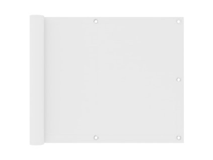 Balkónová zástěna bílá 75 x 400 cm oxfordská látka 134889