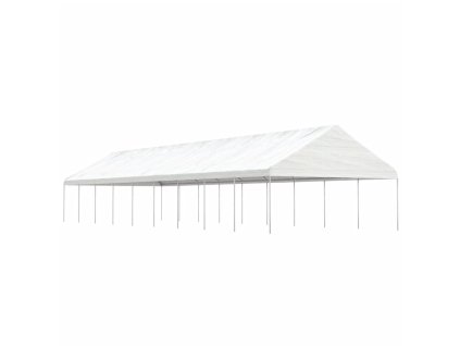 Altán se střechou bílý 20,07 x 5,88 x 3,75 m polyethylen 3155525