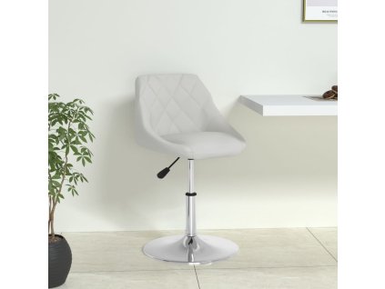 Jídelní židle bílá umělá kůže 335149