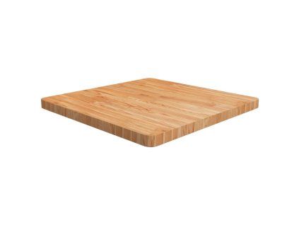 Čtvercová stolní deska světle hnědá 70x70x4 cm ošetřený dub 343061