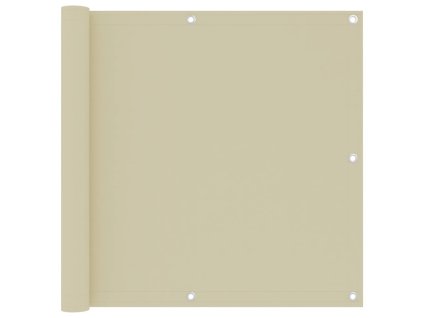 Balkónová zástěna krémová 90 x 300 cm oxfordská látka 134952