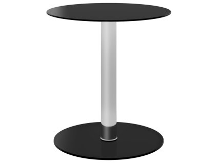 Konferenční stolek černý 40 cm tvrzené sklo 322781