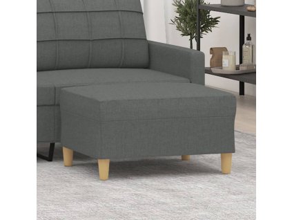 Podnožka tmavě šedá 70 x 55 x 41 cm textil 349272