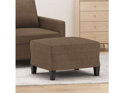 Podnožka hnědá 60 x 50 x 41 cm textil 349330
