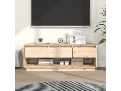 TV skříňka 110,5 x 34 x 40 cm masivní borové dřevo 813844