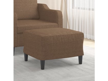 Podnožka hnědá 60 x 50 x 41 cm textil 349282
