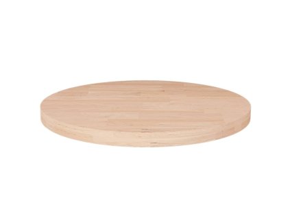 Kulatá stolní deska Ø40x2,5 cm masivní dub bez povrchové úpravy 342901