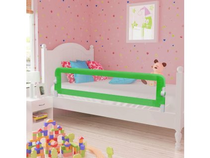 Dětská zábrana k postýlce zelená 120 x 42 cm polyester 10168