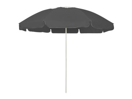 Plážový slunečník antracitový 240 cm 314714