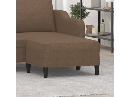 Podnožka hnědá 70x55x41 cm textil 349306