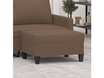 Podnožka hnědá 70x55x41 cm textil 349350