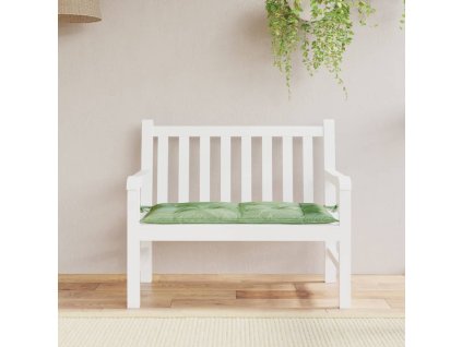 Poduška na zahradní lavici vzor listů 100x50x7 cm látka oxford 361580