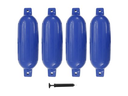Lodní nárazník 4 ks modrý 58,5 x 16,5 cm PVC 92378