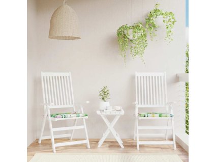 Podušky na zahradní židli 2 ks vícebarevné 40x40x4 cm textil 361017