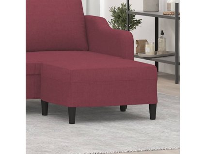 Podnožka vínová 70x55x41 cm textil 349309