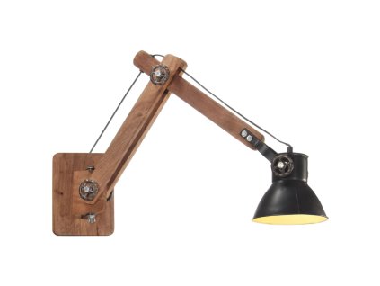 Nástěnná lampa industriální styl černá kulatá E27 320577