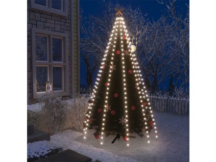 Světelná síť na vánoční stromek 300 studených bílých LED 300 cm 328889