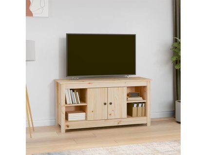 TV skříňka 103 x 36,5 x 52 cm masivní borové dřevo 814574