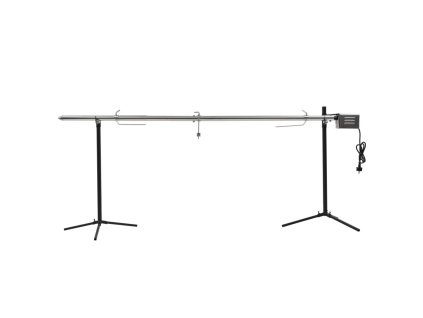 Grilovací rožeň s motorkem nerezová ocel 207 x 45 x 81 cm 44644