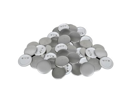 500 ks Prázdné placky se špendlíkem 44 mm 30059