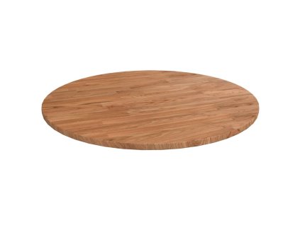 Kulatá stolní deska světle hnědá Ø60x1,5cm ošetřený masivní dub 342961