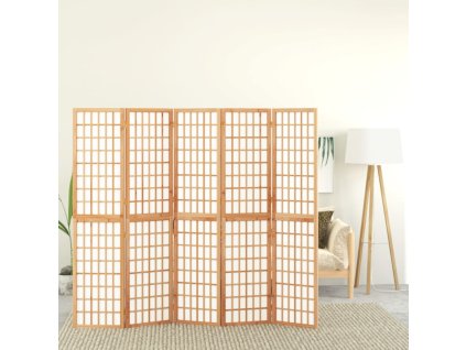 Skládací 5dílný paraván v japonském stylu 200 x 170 cm 352085