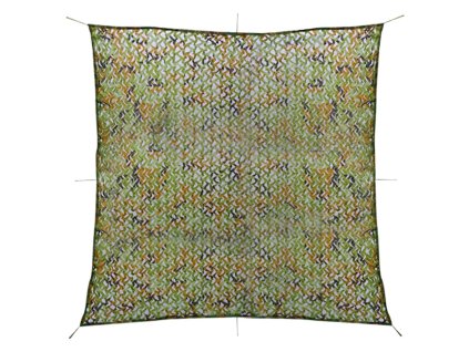 Maskovací síť s úložným pytlem 5 x 5 m zelená 135896