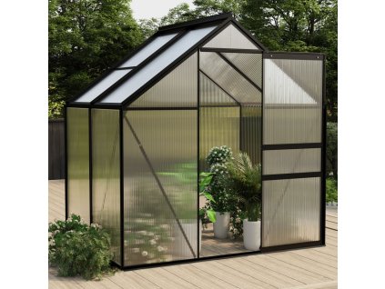 Skleník antracitový hliníkový 2,47 m² 312057