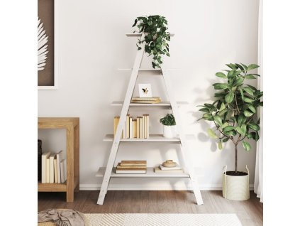 5patrový regál ve tvaru A 110x40x180,5 cm masivní borové dřevo 832332