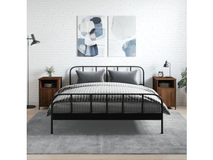 Noční stolky 2 ks hnědý dub 40 x 42 x 60 cm kompozitní dřevo 825922