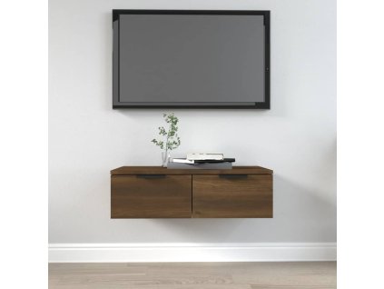 Nástěnná skříňka hnědý dub 68 x 30 x 20 cm kompozitní dřevo 817095